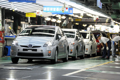 Компанія Toyota зірвала план виробництва автомобілів у квітні 2022 року